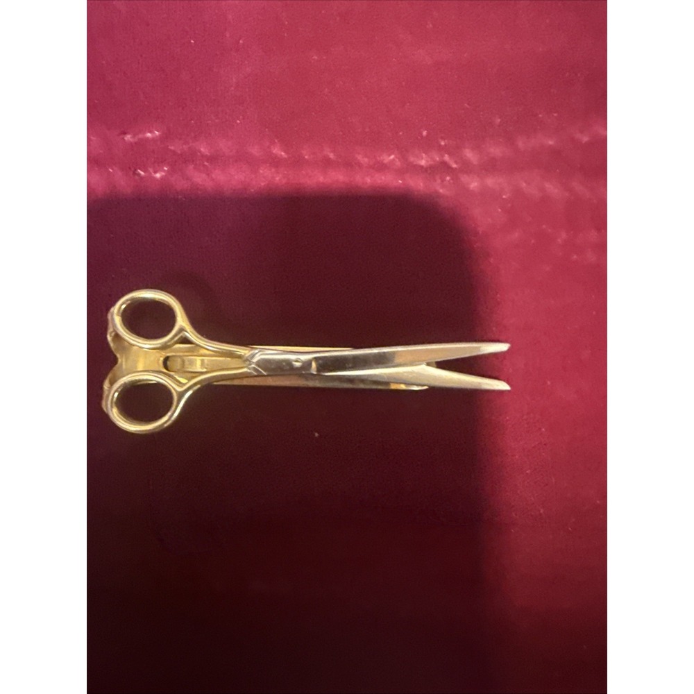 Vintage Swank Scissors 2.5" Tie Clip Barber Artist